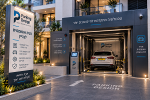 חניה אוטומטית לבניין באמצעות מערכת חניה מתקדמת