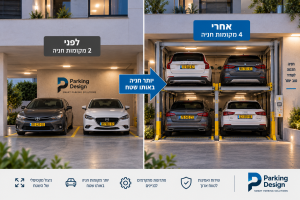 הגדלת מספר מקומות חניה באמצעות מכפילי חניה